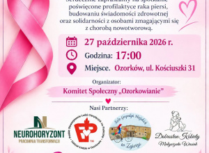 Na zdjęciu plakat informujący o spotkaniu