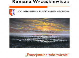 Na zdjęciu plakat informujący o wystawie