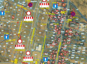 Mapka z organizacją ruchu w mieście w związku z organizacją Dni Ozorkowa 2026.