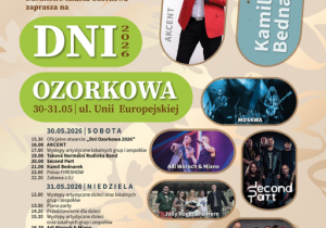 Plakat dotyczący Dni Ozorkowa 2026