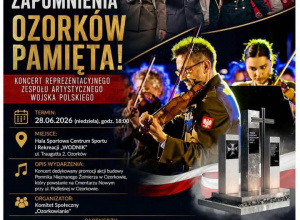 Plakat informujący o koncercie "Ocalić od zapomnienia"