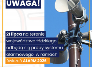 Zdjęcie przedstawia syreny alarmowe
