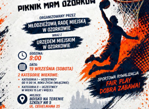 Plakat informujący o Turnieju Koszykówki